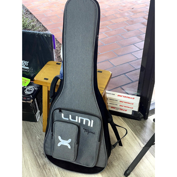 Tagima Lumi - X White Sparkle Smart Guitar - Built In effects, tuner, looper, drum machine, and practice modes - El Cajon Guitars and Music
