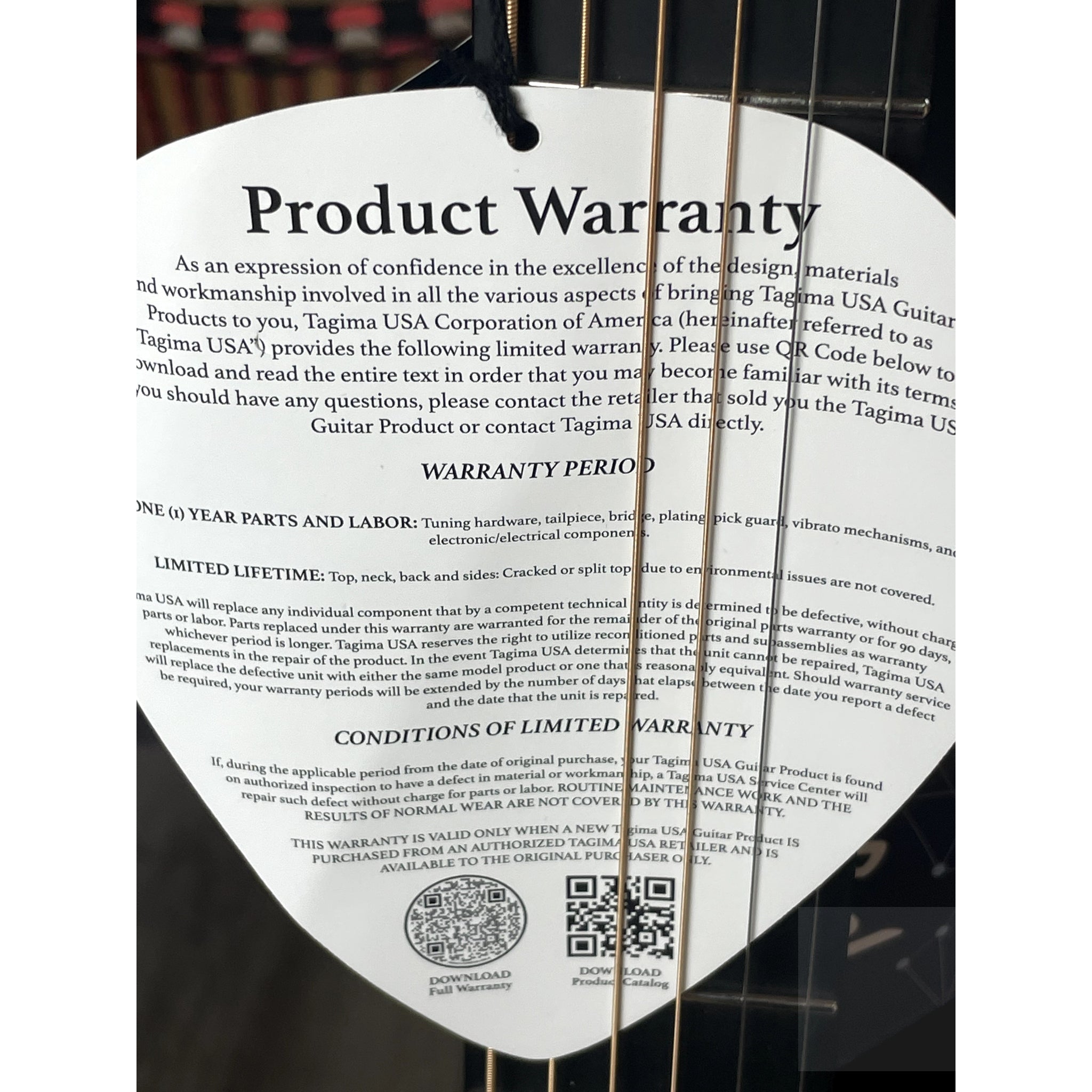 Tagima Lumi - X White Sparkle Smart Guitar - Built In effects, tuner, looper, drum machine, and practice modes - El Cajon Guitars and Music