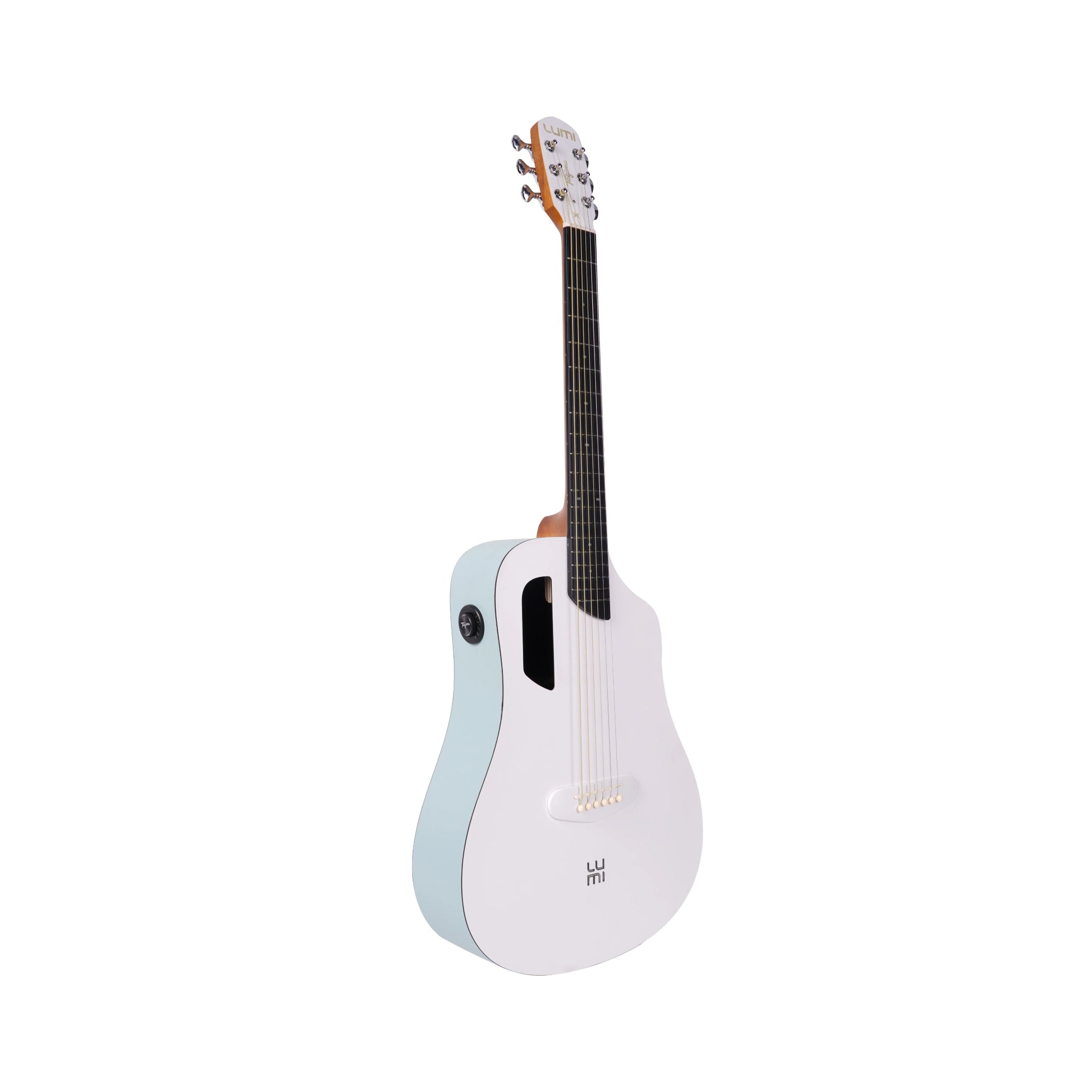 Tagima LUMY X White Smart Guitar - Built In effects, tuner, looper, drum machine, and practice modes - El Cajon Guitars and Music