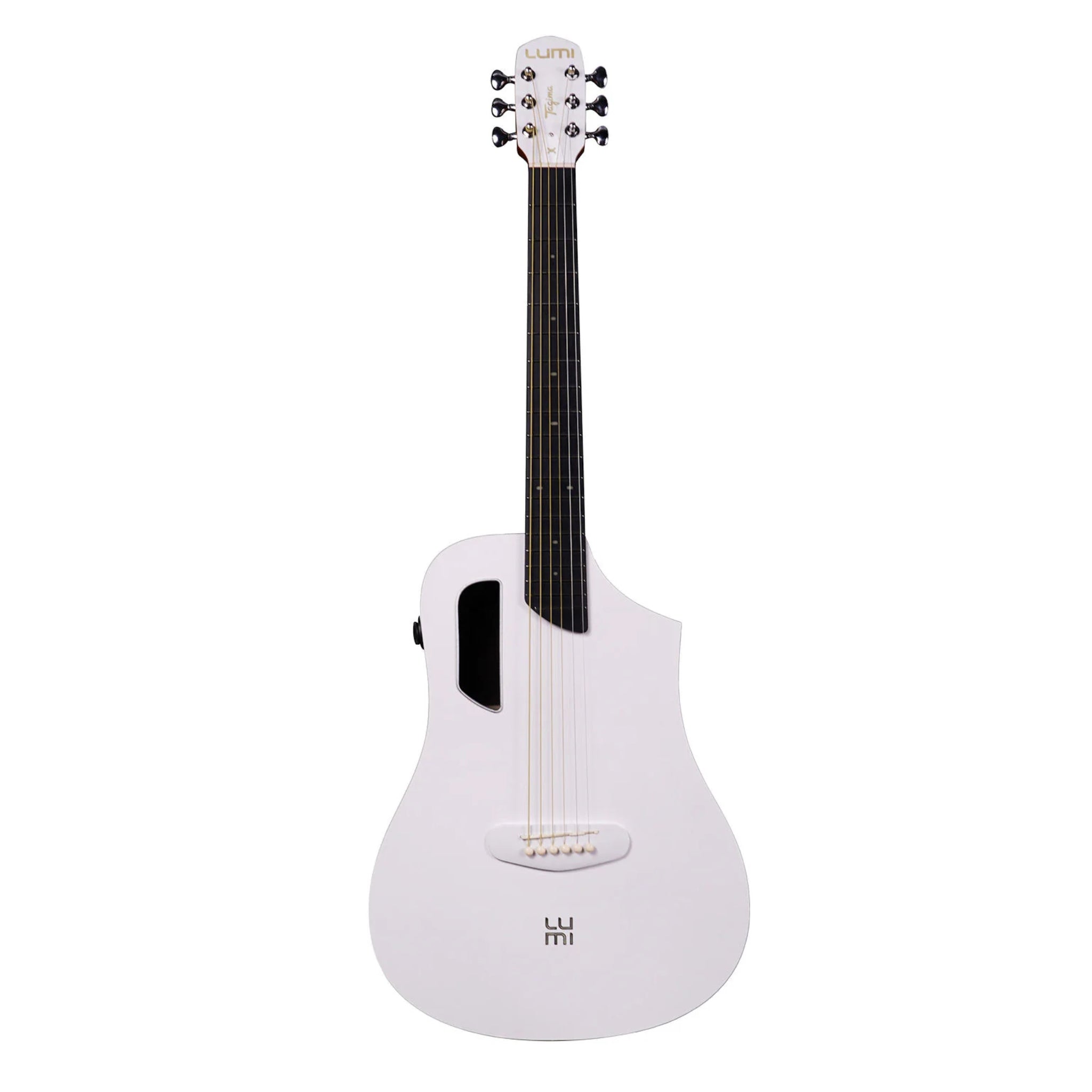 Tagima LUMY X White Smart Guitar - Built In effects, tuner, looper, drum machine, and practice modes - El Cajon Guitars and Music