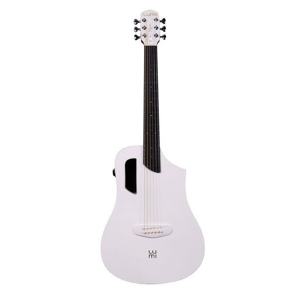 Tagima LUMY X White Smart Guitar - Built In effects, tuner, looper, drum machine, and practice modes - El Cajon Guitars and Music