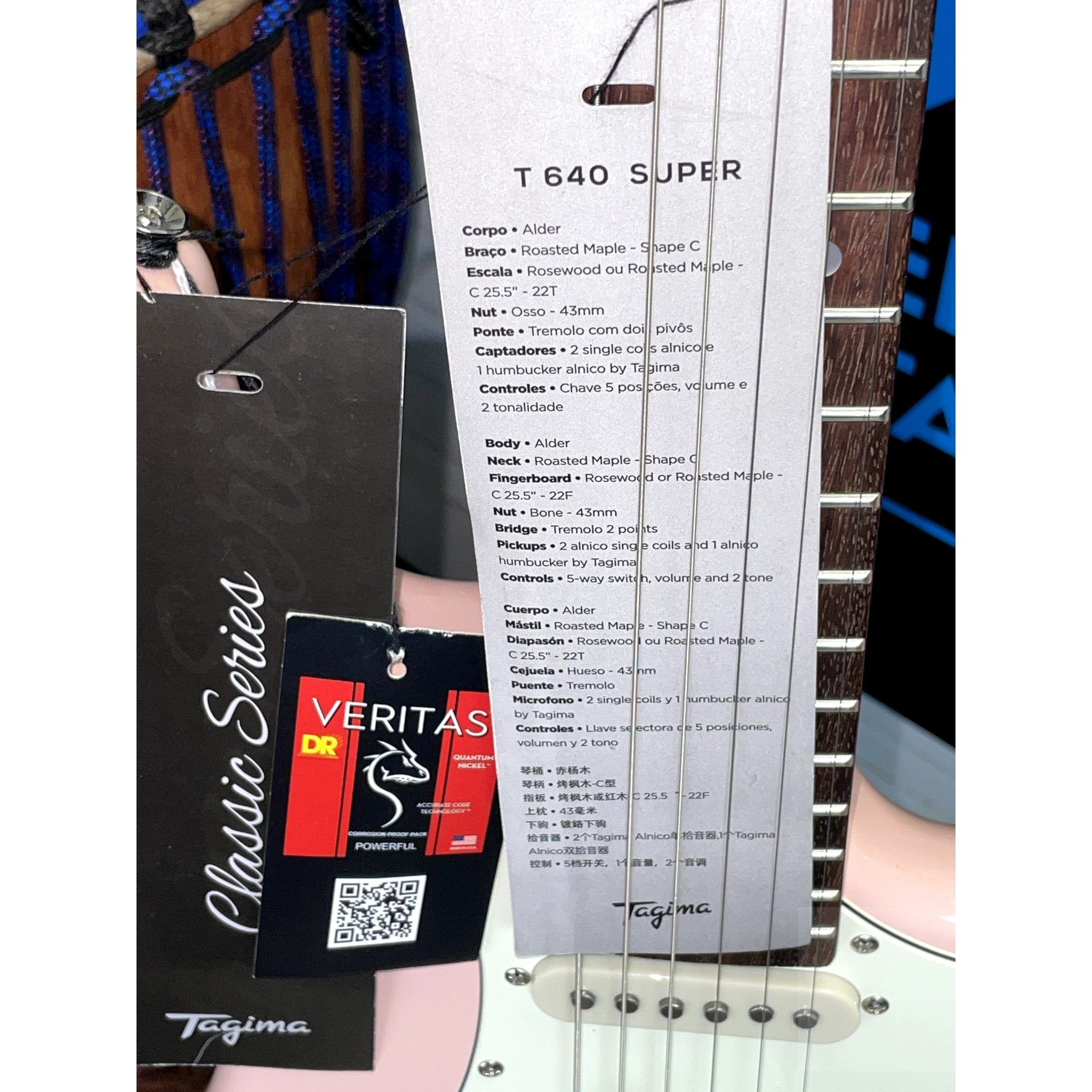 Tagima T 640 Super Classic Electric Guitar with Single Coil neck and middle, Humbucker Bridge - El Cajon Guitars and Music