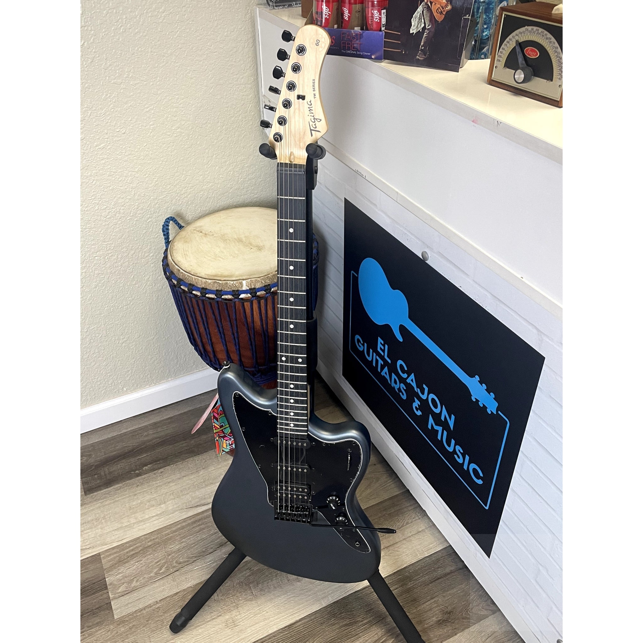 Tagima TW60 Electric Guitar Metallic Dark Silver Satin - Open Box Special - El Cajon Guitars and Music