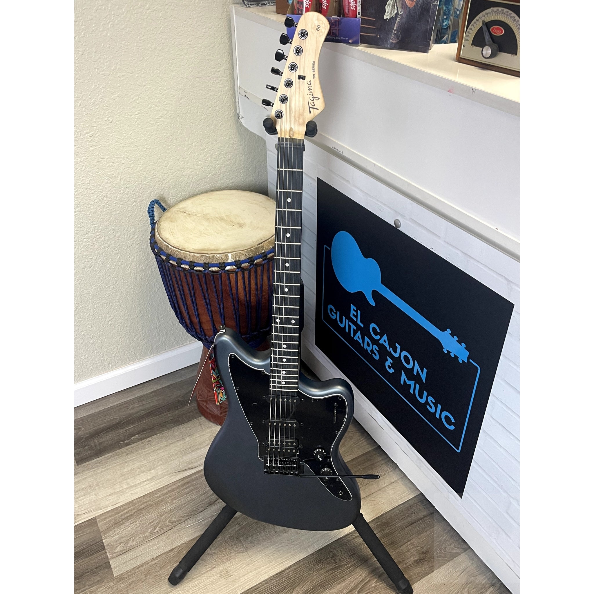 Tagima TW60 Electric Guitar Metallic Dark Silver Satin - Open Box Special - El Cajon Guitars and Music