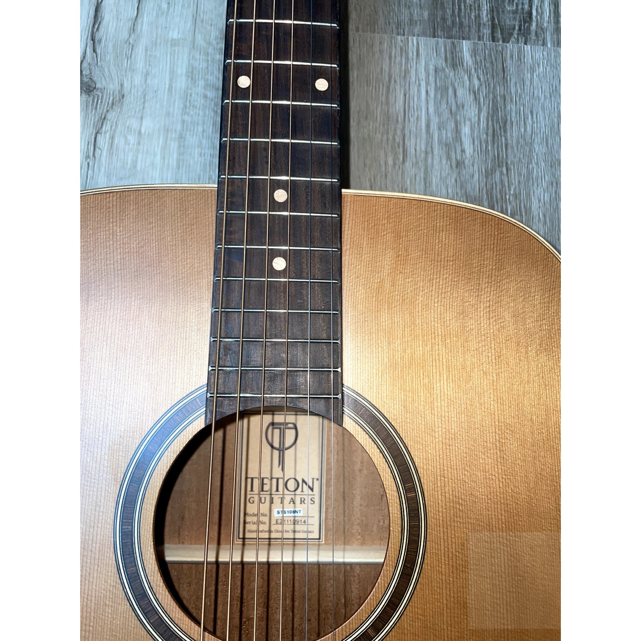 Teton Dreadnaught Acoustic Guitar Solid Cedar Top STS105NT - El Cajon Guitars and Music