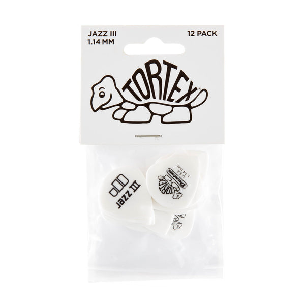 TORTEX® WHITE JAZZ III PICK 1.14MM - El Cajon Guitars and Music