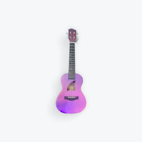 Ukulele - EDDY FINN OCEAN KING CONCERT Purple Sparkle - EFOK - MH - El Cajon Guitars and Music