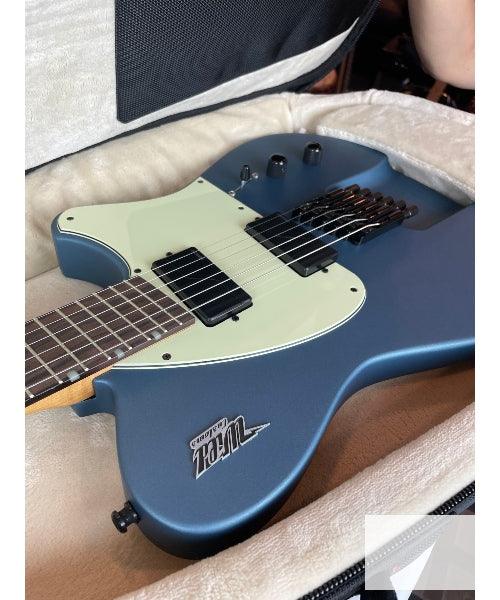 Wild Customs Headless Guitar 6 String Electric Blue