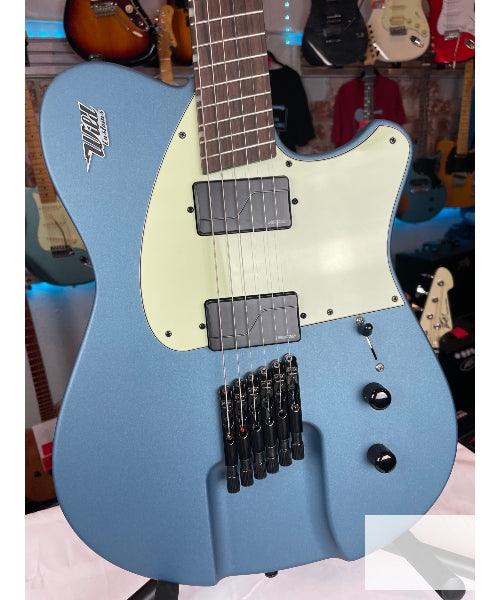 Wild Customs Headless Guitar 6 String Electric Blue