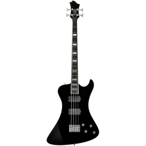 Hagstrom Nekromant 4 4-string right-handed bass guitar in Black Gloss