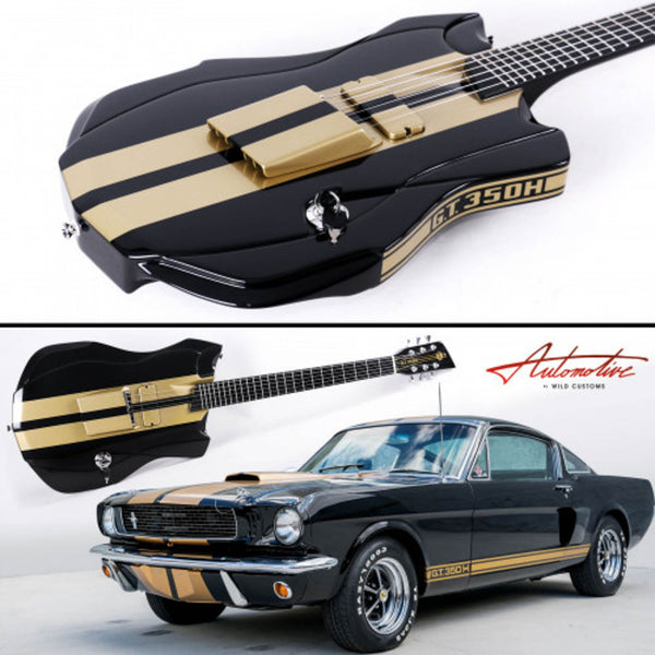 Rare and collectible boutique guitars including the one-of-a-kind Wild Custom 1966 Ford Mustang GT350H