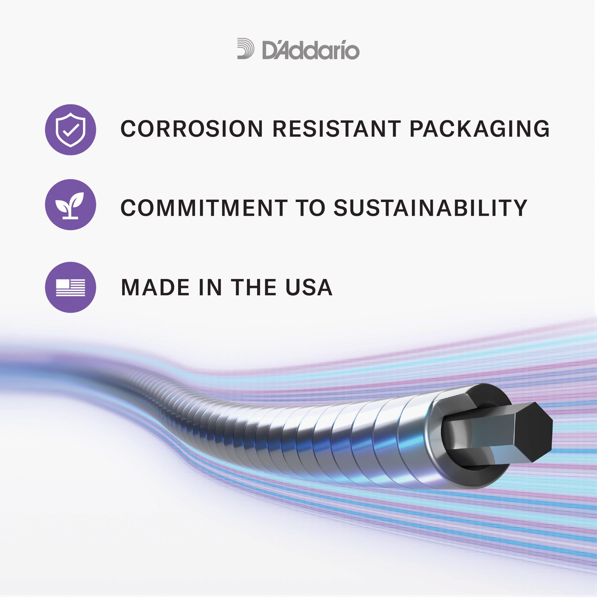 D'Addario Guitar Strings 10-48 Extra Light, Plain Third, XL Chromes Electric Guitar Strings