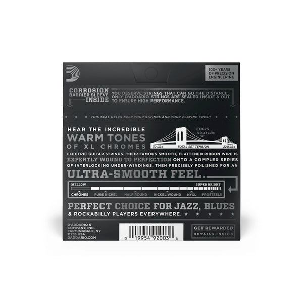 D'Addario Guitar Strings 10-48 Extra Light, XL Chromes Electric Guitar Strings