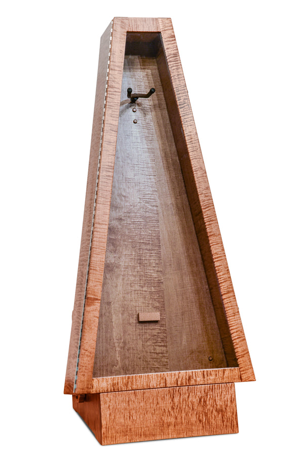 ClimaStand Triangle Humidor with Base - Flamed Maple With Provincial Stain