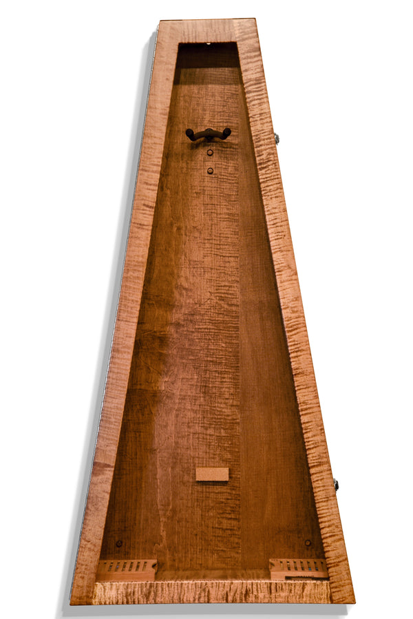 ClimaCase Triangle Humidor - Flamed Maple with Provincial Stain