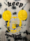 Disney Mickey Mouse Tie Dye Keep Smiling Heart Hands - L