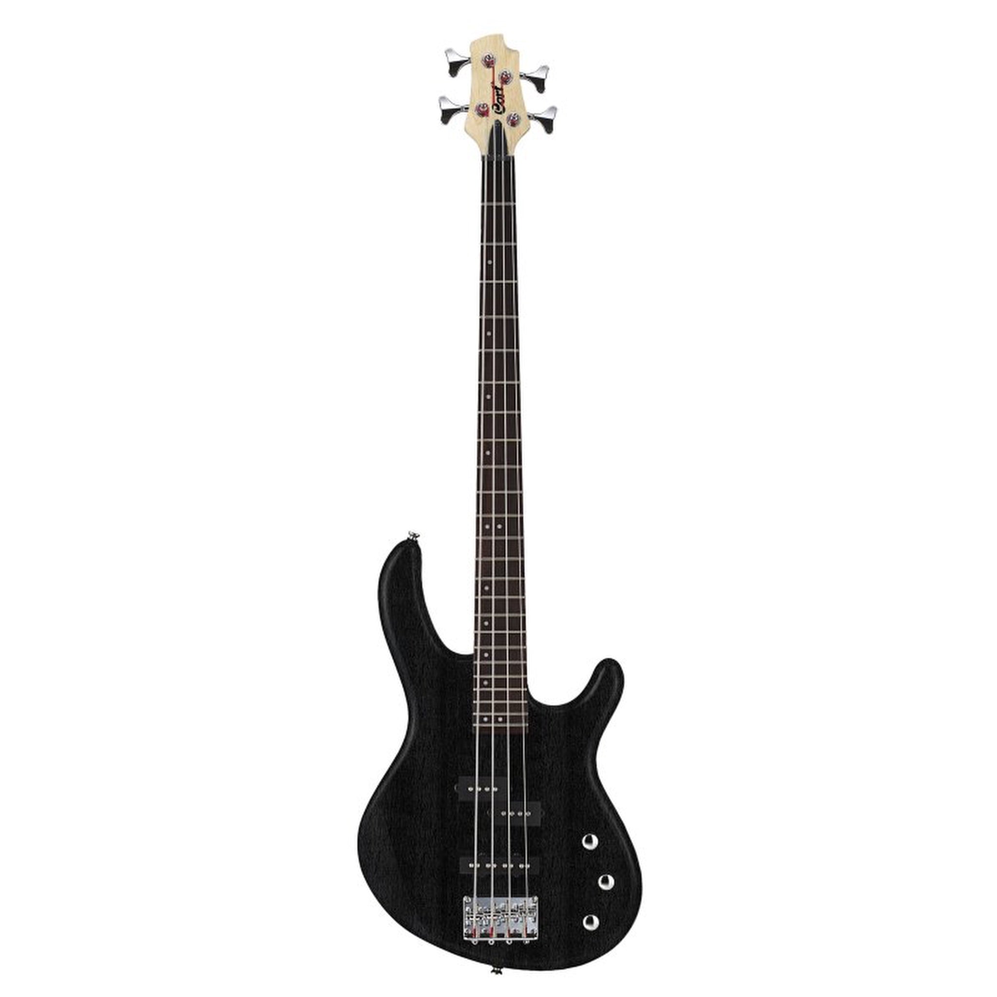 Cort Action PJ 4-String Bass Guitar – Open Pore Black