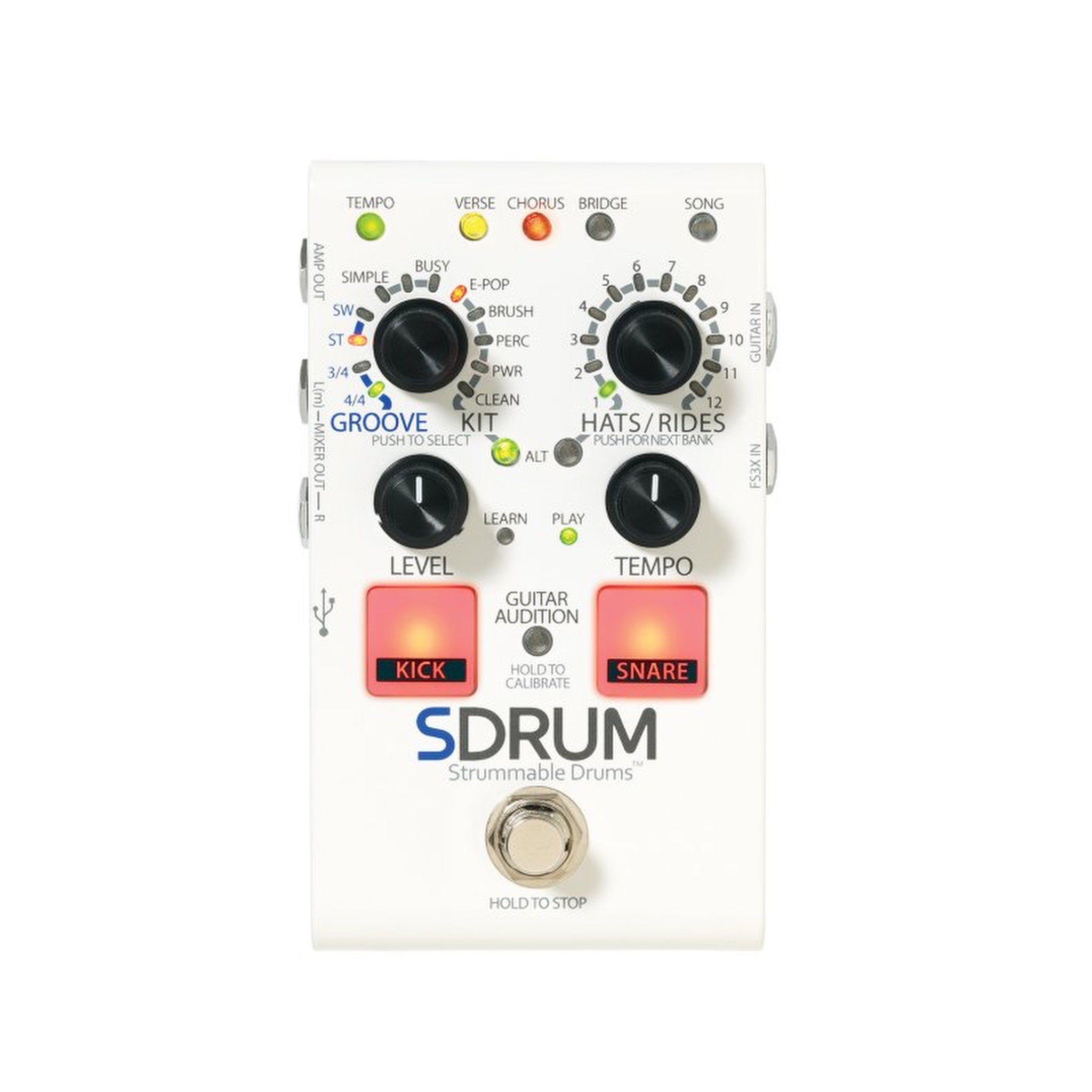 DigiTech SDRUM Strummable Drum Machine Pedal