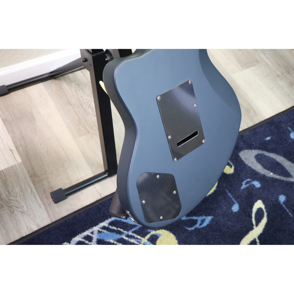 D'Angelico Premier Bob Weir Bedford Matte Stone satin finish, rear angled view