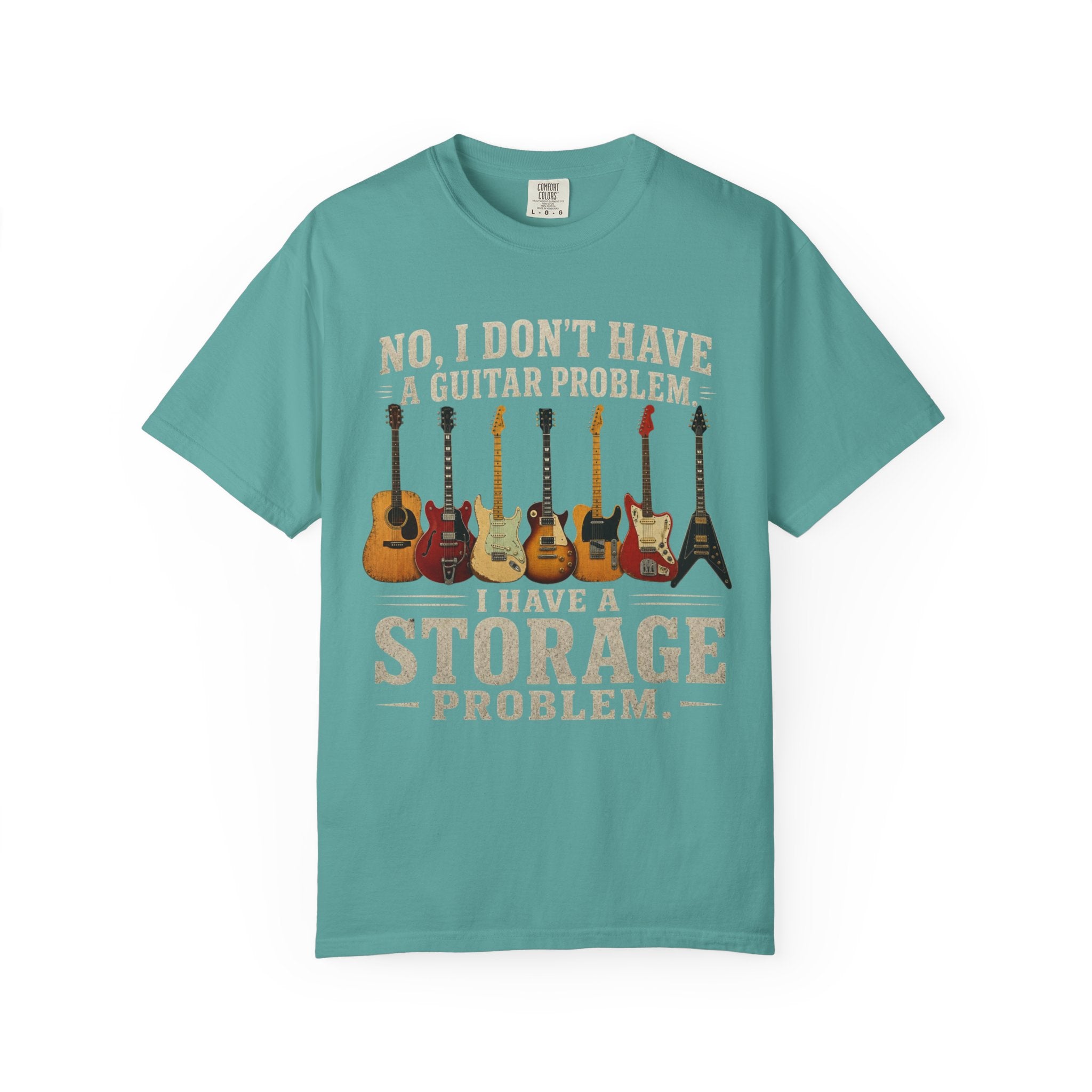 No I Don't Have A Guitar Problem Shirt | Funny Guitar Collector T-Shirt | Vintage Guitarist Gift Tee | Music Lover Shirt