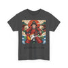 Rockin' Samurai Tee | Unisex Heavy Cotton Shirt, Guitar Lover Gift, Music Enthusiast Apparel, Unique Artwork Tee, Casual Wear
