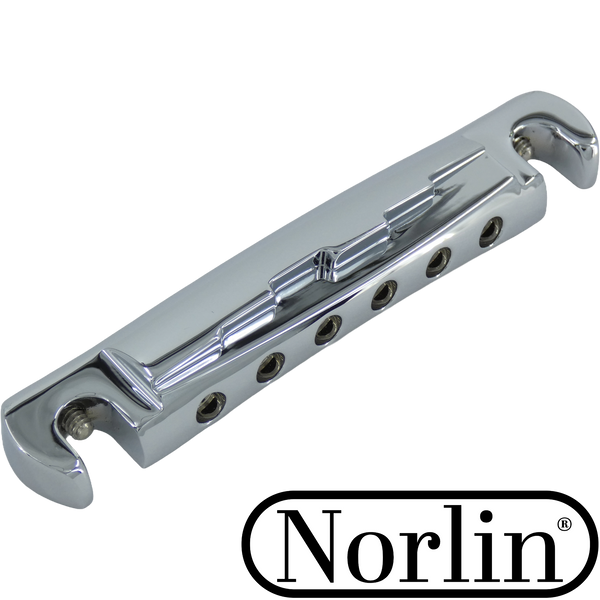 CNC Billet Aluminum Ridged Compensated "Lightning" Stop Bar for Gibson® & Epiphone® Guitars