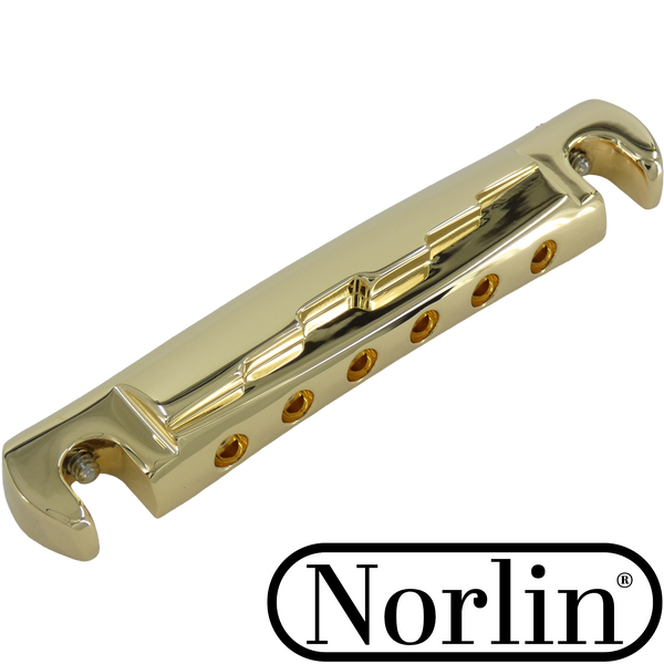 CNC Billet Aluminum Ridged Compensated "Lightning" Stop Bar for Gibson® & Epiphone® Guitars