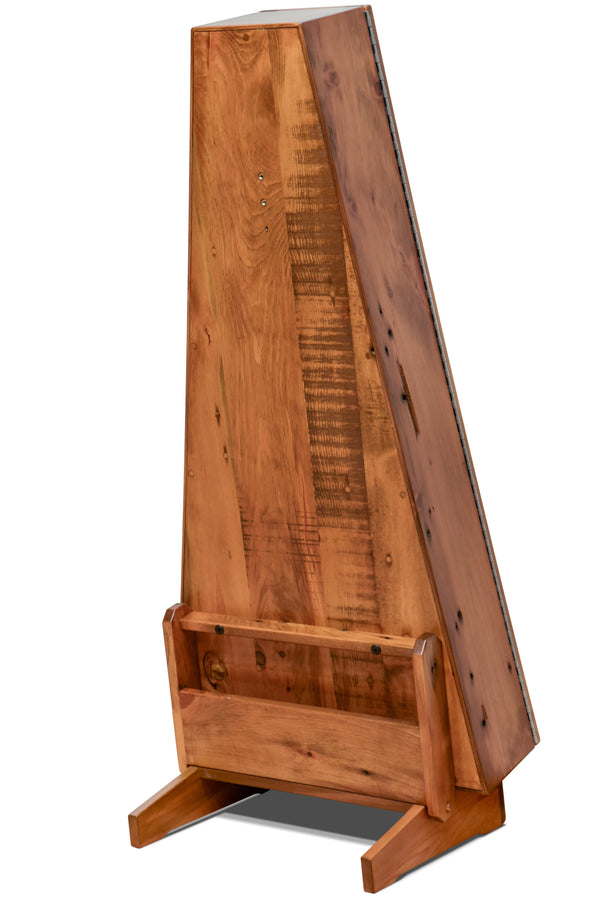 ClimaStand Triangle Humidor with Base - 300 Year Old Reclaimed Wood with Sealy Stain