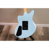 D'Angelico Premier Bedford SH Sky Blue offset body, rear view