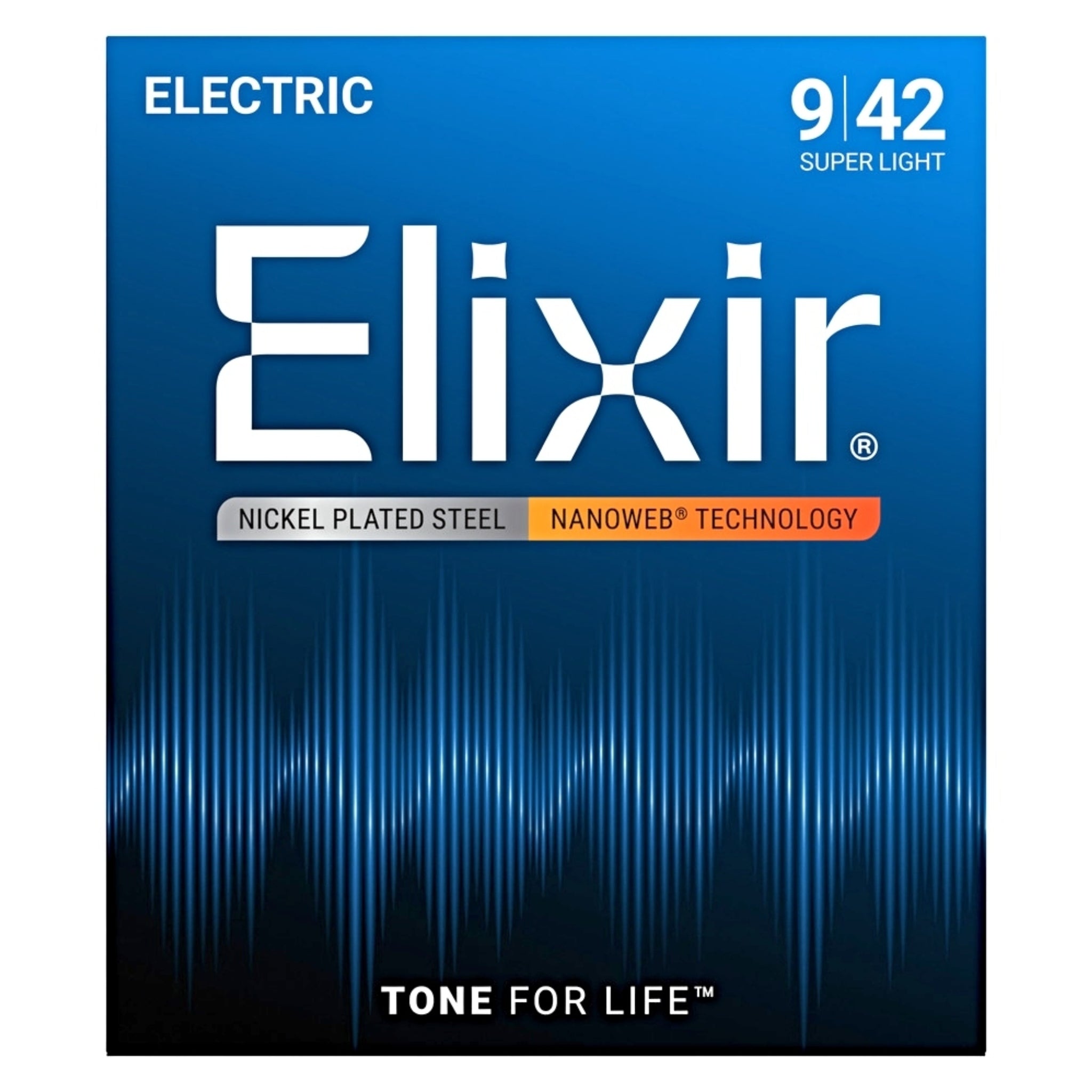 Elixir Nickel-Plated Steel Electric Guitar Strings with NANOWEB Technology