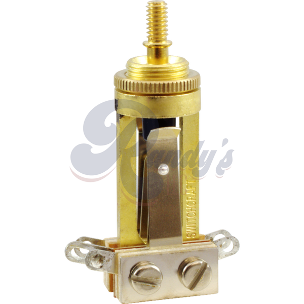 Switchcraft 3-Way Toggle Switch (Straight/Long) - Fits Gibson® Les Paul®