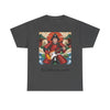 Rockin' Samurai Tee | Unisex Heavy Cotton Shirt, Guitar Lover Gift, Music Enthusiast Apparel, Unique Artwork Tee, Casual Wear
