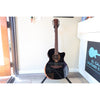 Lâg Tramontane Special T118 Auditorium Bevel Cutaway Acoustic-Electric Guitar – Black