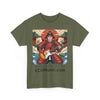 Rockin' Samurai Tee | Unisex Heavy Cotton Shirt, Guitar Lover Gift, Music Enthusiast Apparel, Unique Artwork Tee, Casual Wear