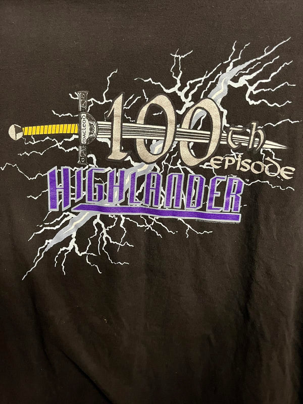 VTG Highlander Series T-shirt  TV Show 100th Episode XXL