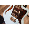 D'Angelico Premier Bedford SH Duncan Designed pickups, tremolo bridge and tortoise pickguard close-up