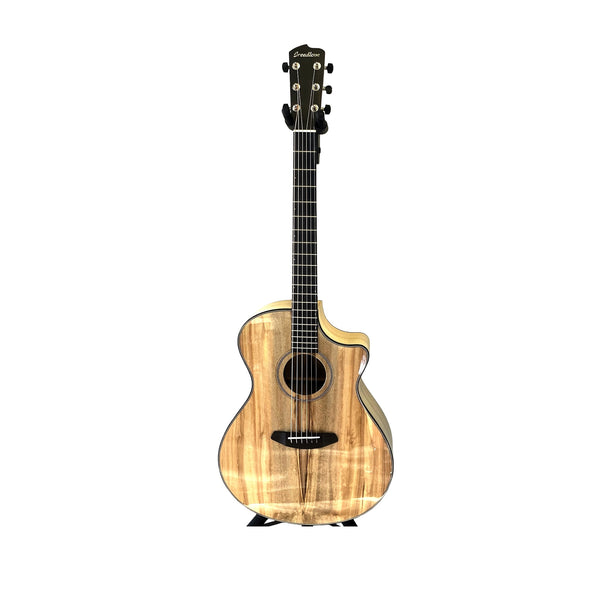 Breedlove Oregon Myrtlewood Dreadnought Concerto CE – USA Made – full image of actual guitar, serial 30844