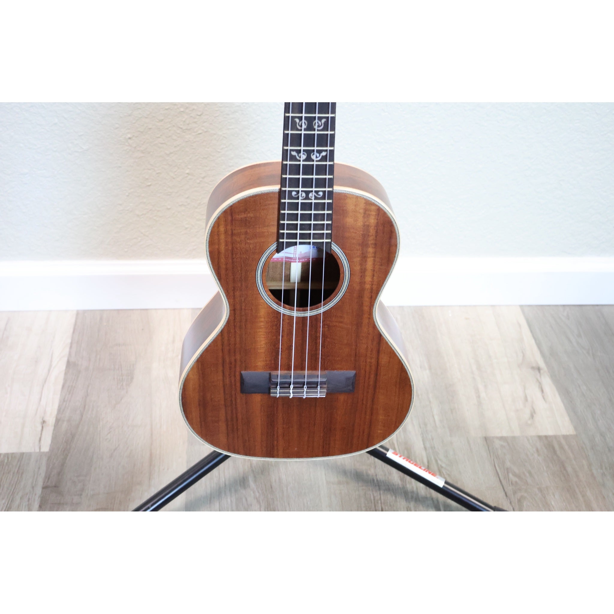 Kala KA-SA-T solid acacia tenor ukulele front body close-up