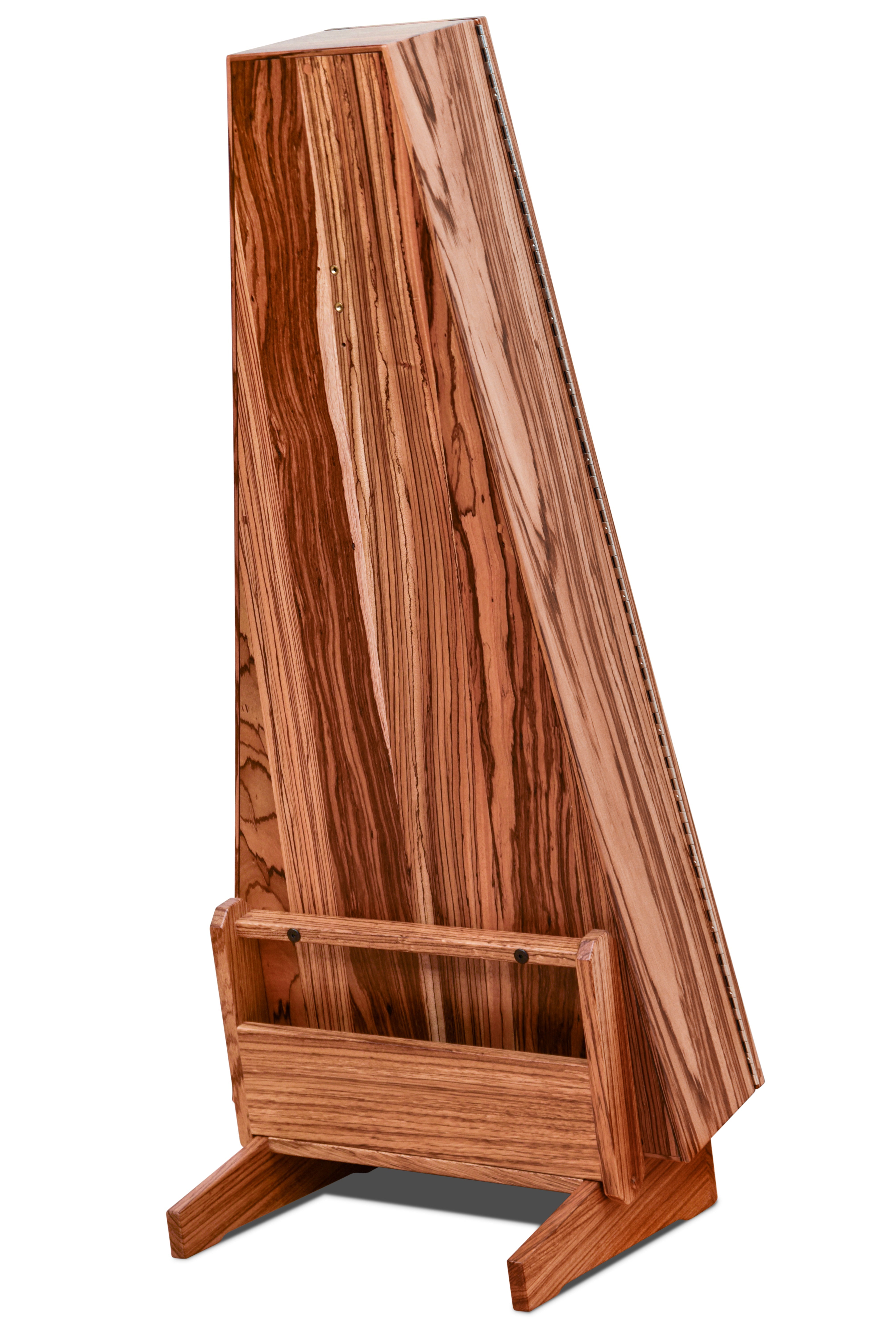 ClimaStand Triangle Humidor with Base - Zebrawood