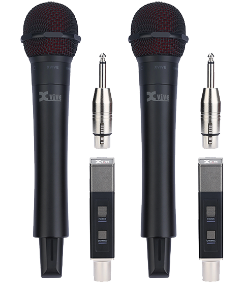 Xvive M5D dual handheld wireless microphone system