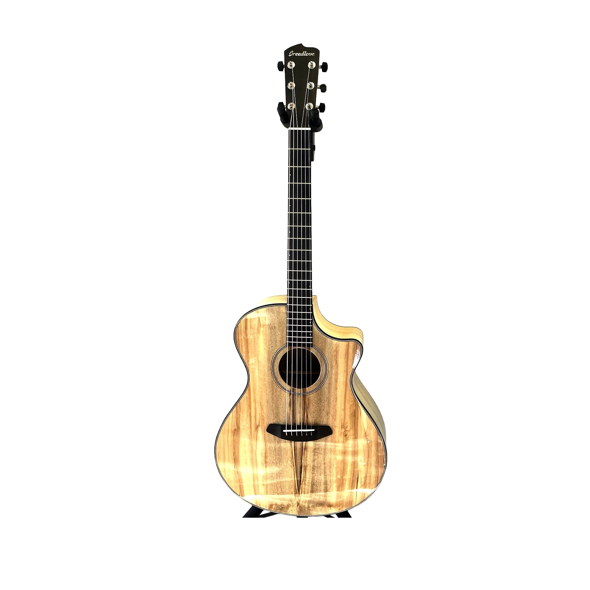 Breedlove Oregon Myrtlewood Dreadnought Concerto CE – USA Made – actual guitar with background removed, serial 30844