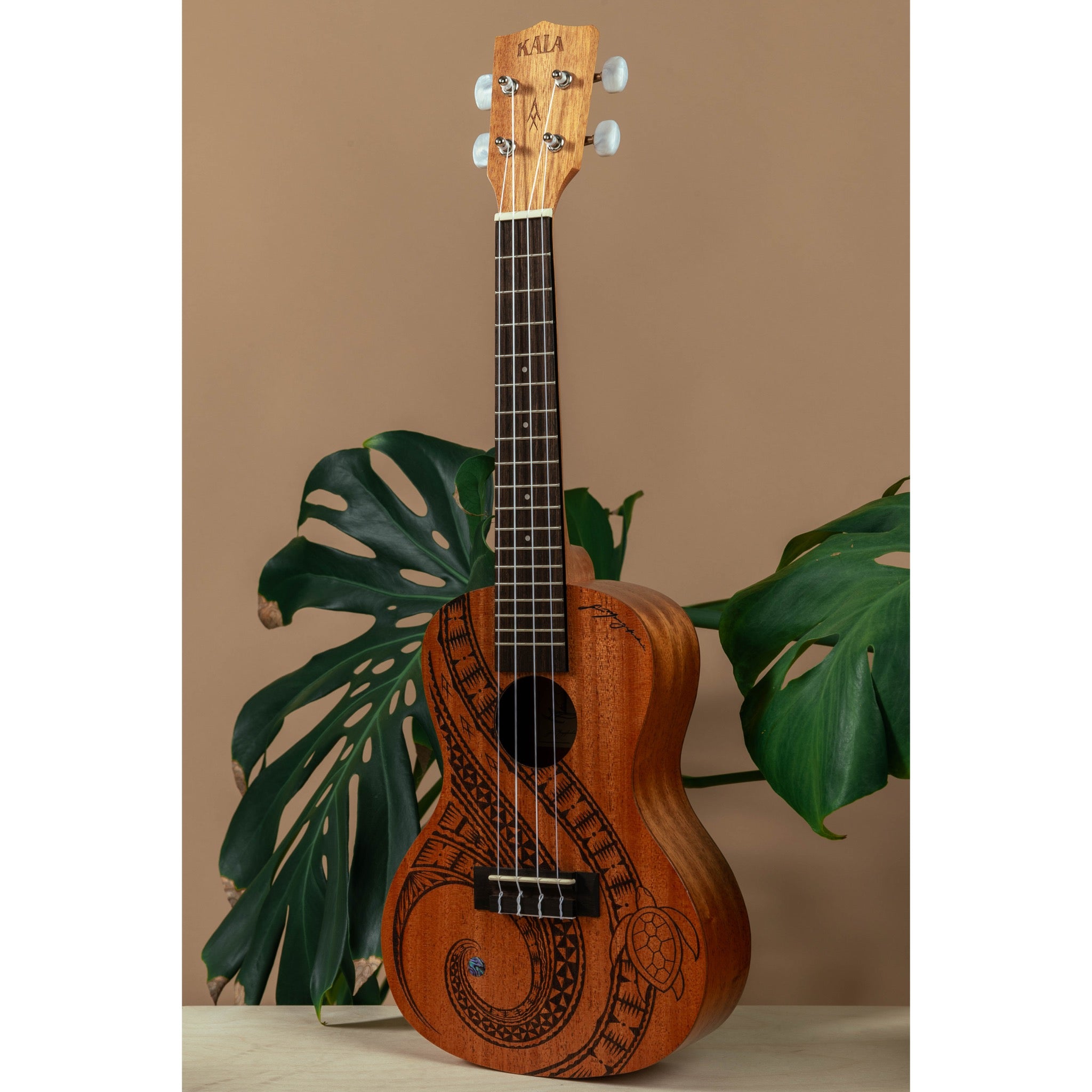 Kala Unity Mahogany Tenor Ukulele with Voyage Collection Gig Bag