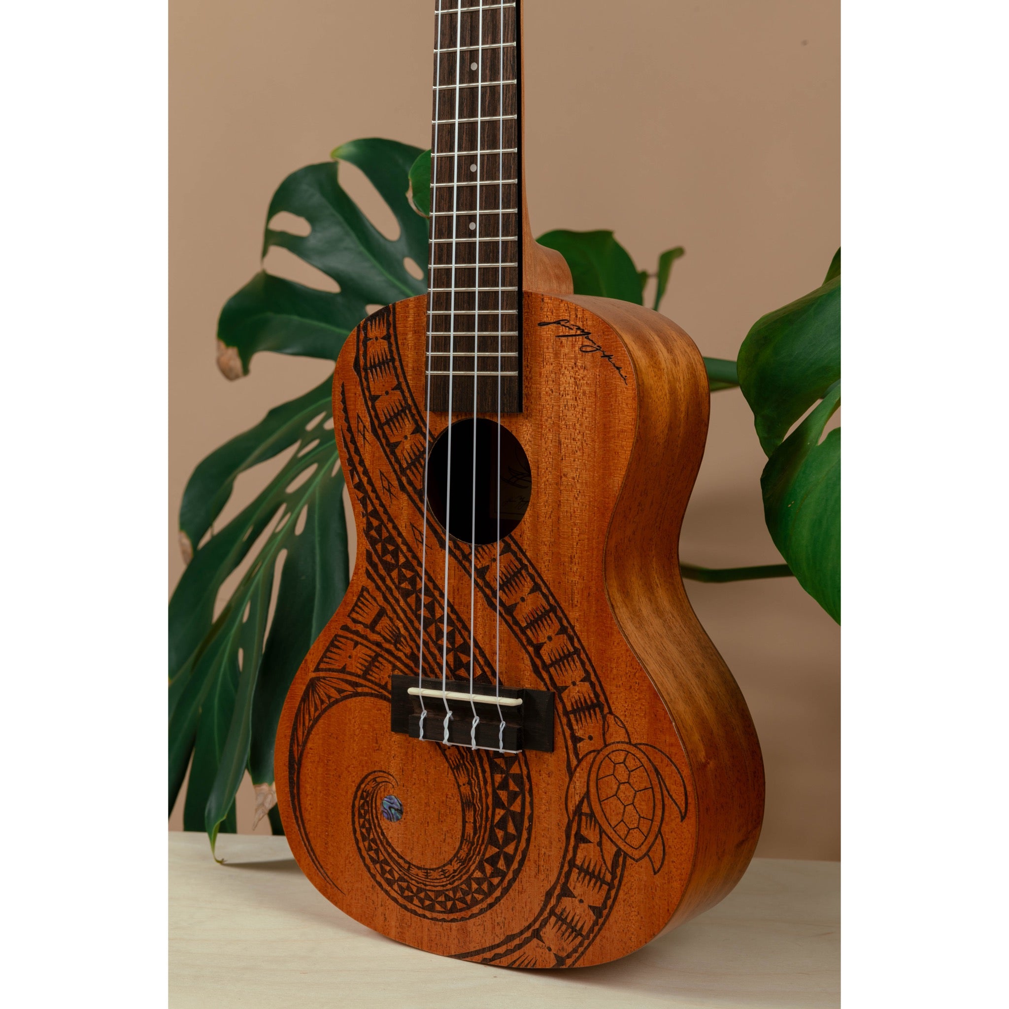 Kala Unity Mahogany Tenor Ukulele with Voyage Collection Gig Bag