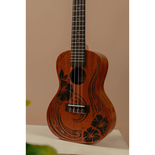 Kala Unity Mahogany Tenor Ukulele with Voyage Collection Gig Bag
