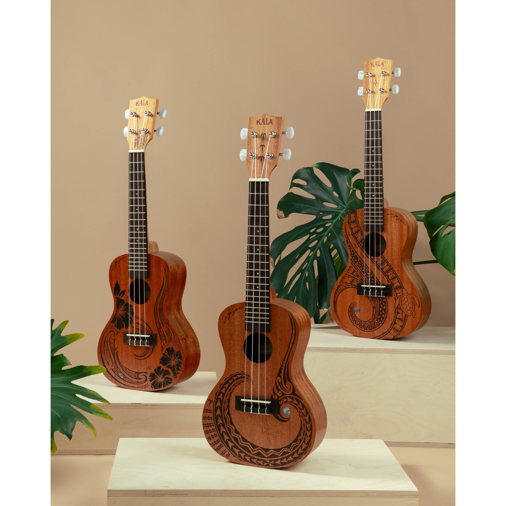 Kala Unity Mahogany Tenor Ukulele with Voyage Collection Gig Bag