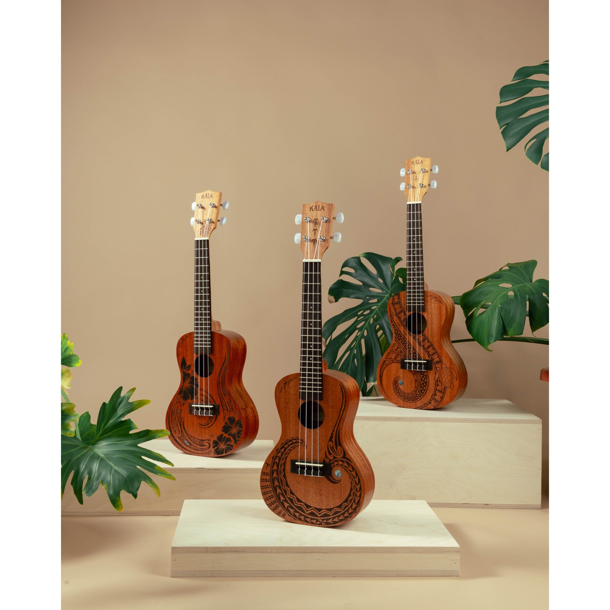 Kala Unity Mahogany Tenor Ukulele with Voyage Collection Gig Bag
