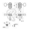 "Vintage Tone Revival" Tuners by Gotoh® w/ Oval Buttons (Tall Posts) - Fits Gibson®
