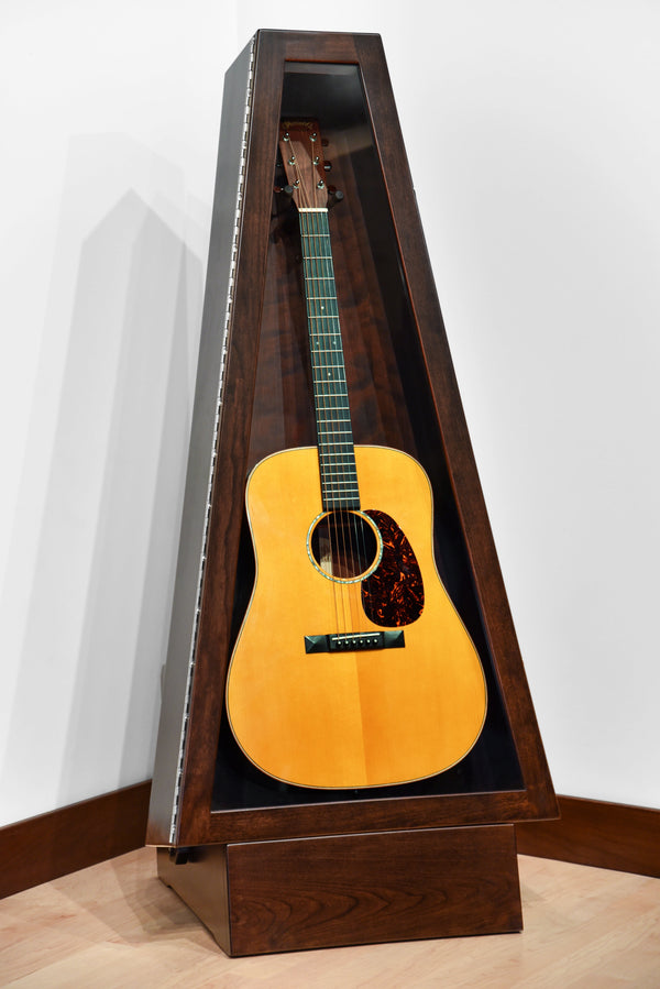 ClimaStand Triangle Humidor with Base - Cherry with Onyx Stain