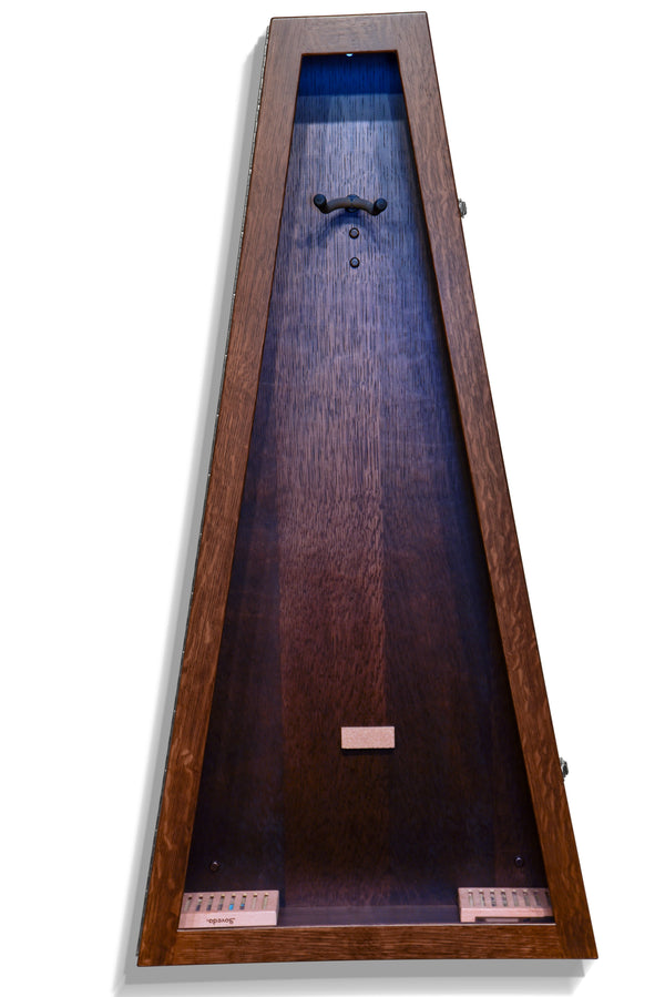 ClimaCase Triangle Humidor - Quartersawn White Oak with Onyx Stain