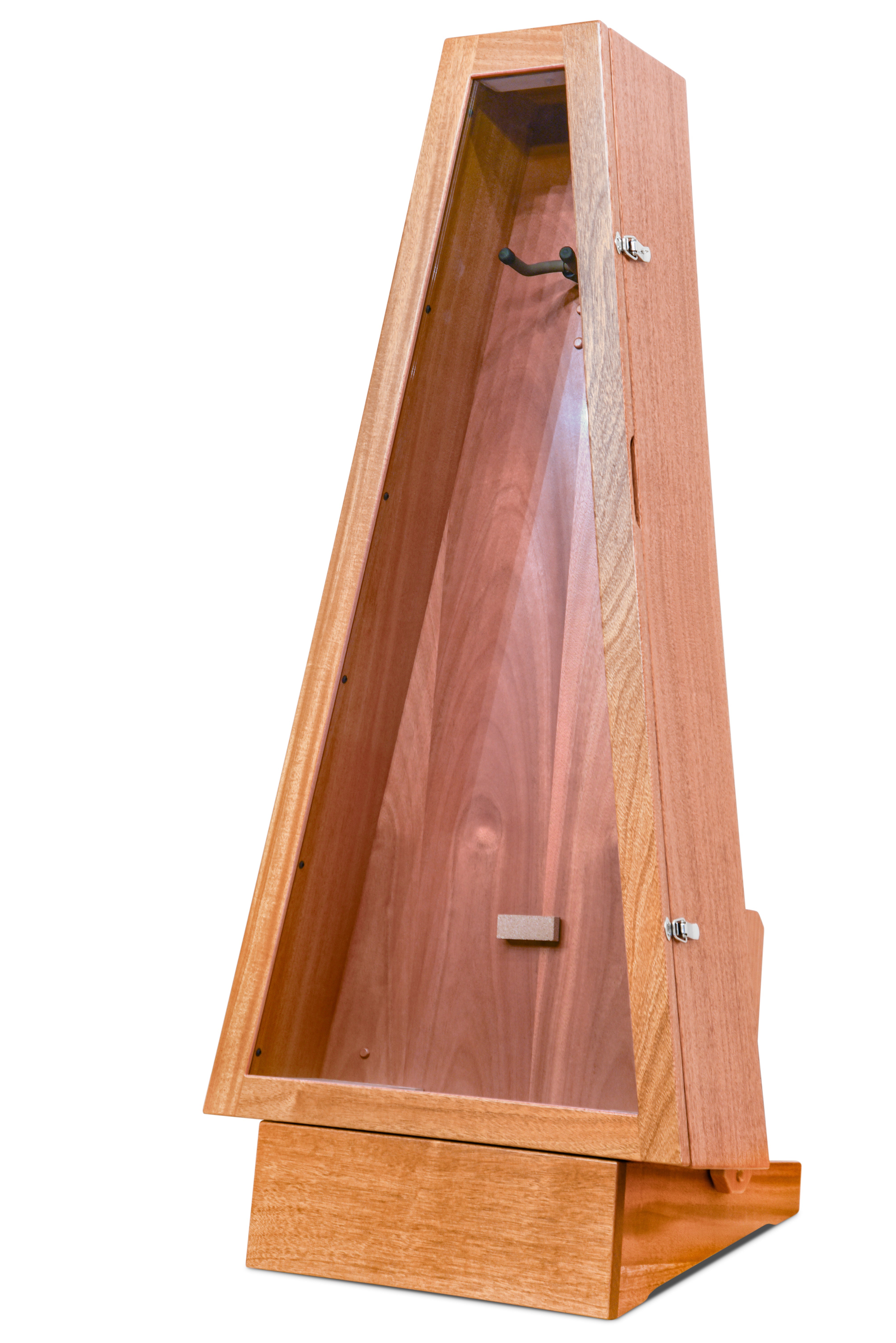 ClimaStand Triangle Humidor with Base - African Mahogany